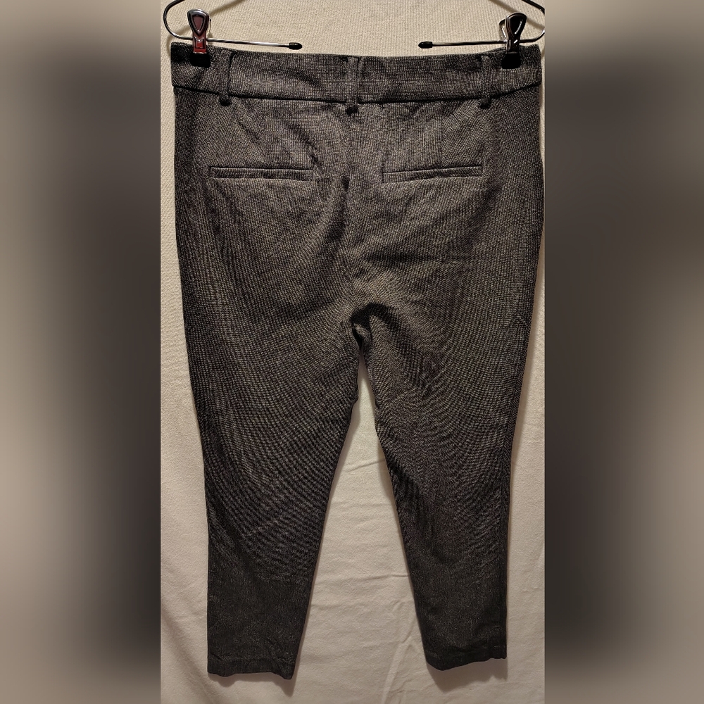 LOFT The Sutton Skinny Heathered Charcoal Gray Women's Dress Slacks Size 8 NWOT - Picture 5 of 12